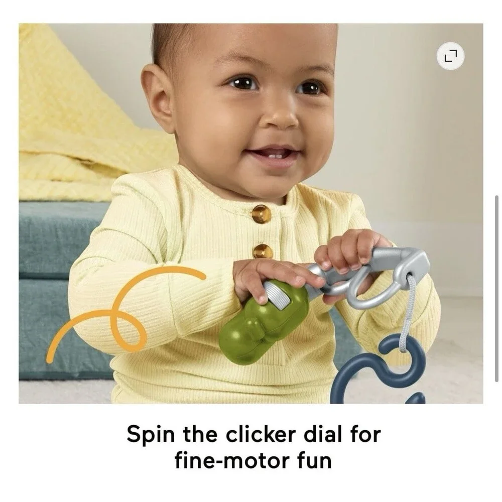 Fisher-Price Baby Toys Mini Me Moments Reel Fun Fishing Set 3 Month +